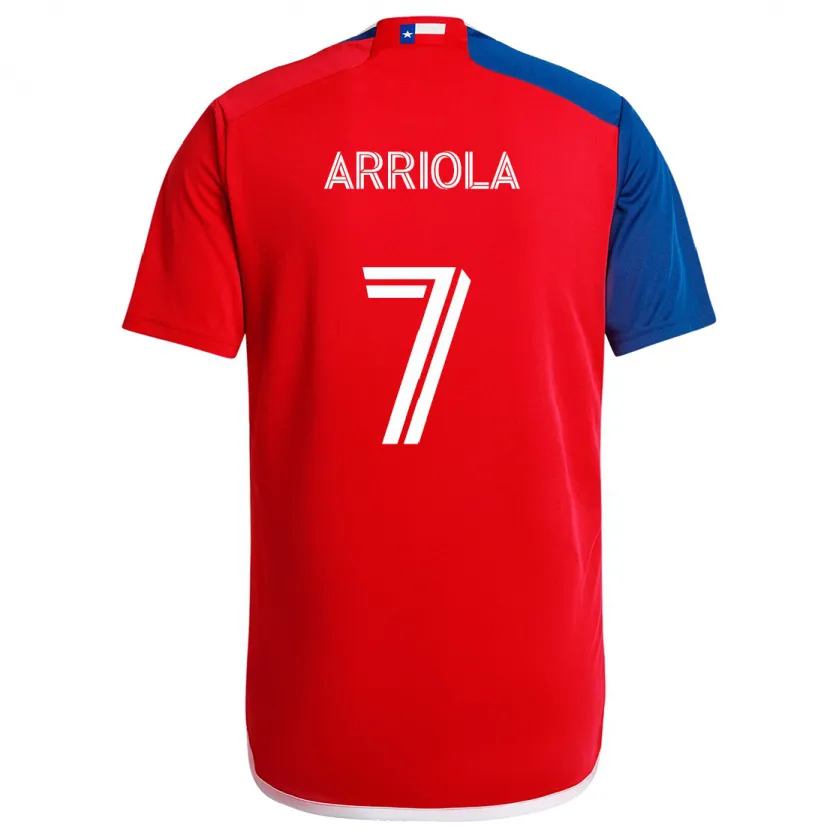 Danxen Kid Paul Arriola #7 Blue Red Home Jersey 2024/25 T-Shirt