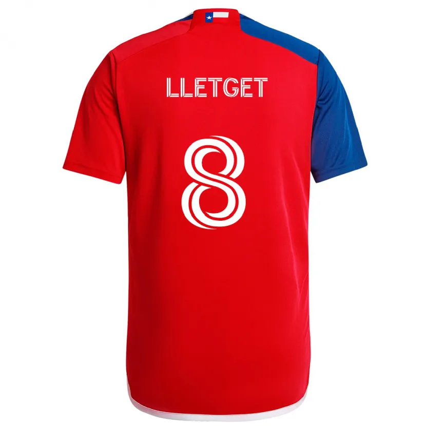 Danxen Kid Sebastian Lletget #8 Blue Red Home Jersey 2024/25 T-Shirt