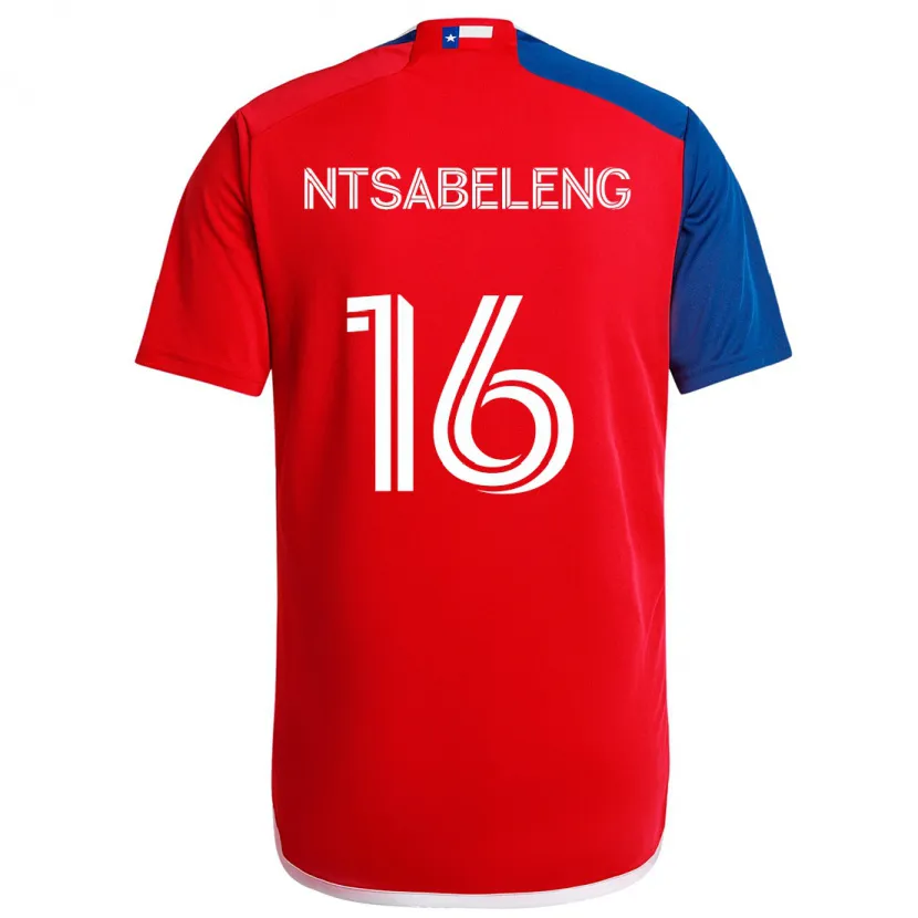 Danxen Kid Tsiki Ntsabeleng #16 Blue Red Home Jersey 2024/25 T-Shirt