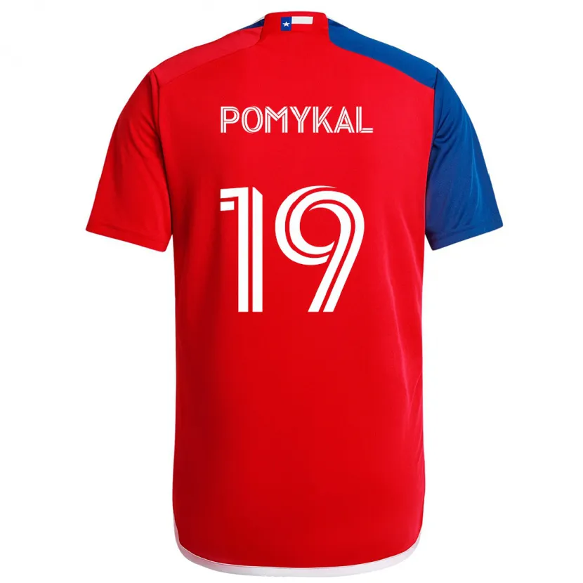 Danxen Kid Paxton Pomykal #19 Blue Red Home Jersey 2024/25 T-Shirt