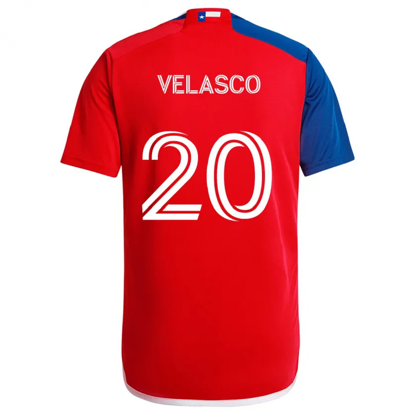 Danxen Kid Alan Velasco #20 Blue Red Home Jersey 2024/25 T-Shirt