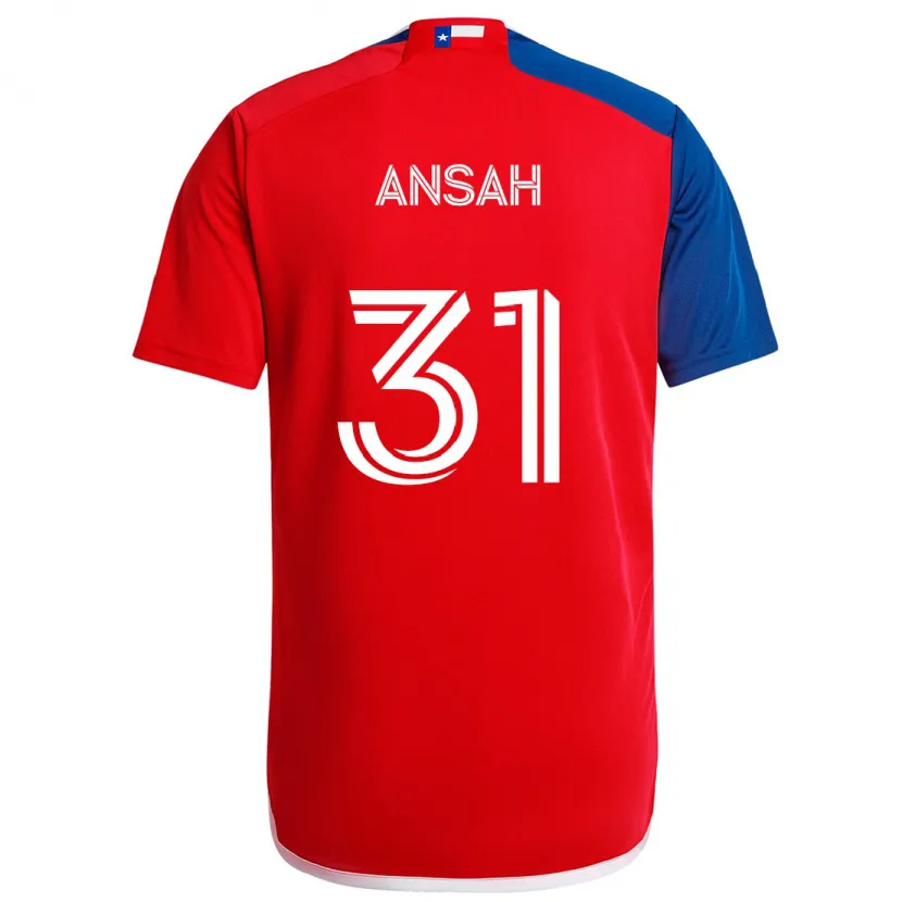 Danxen Kid Eugene Ansah #31 Blue Red Home Jersey 2024/25 T-Shirt