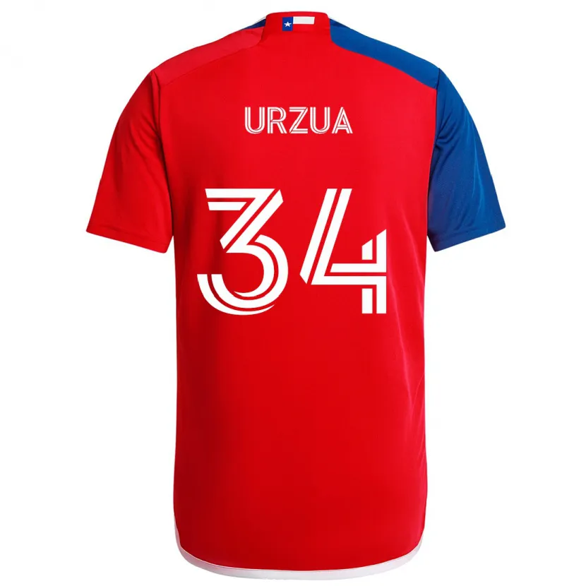 Danxen Kid Alejandro Urzua #34 Blue Red Home Jersey 2024/25 T-Shirt