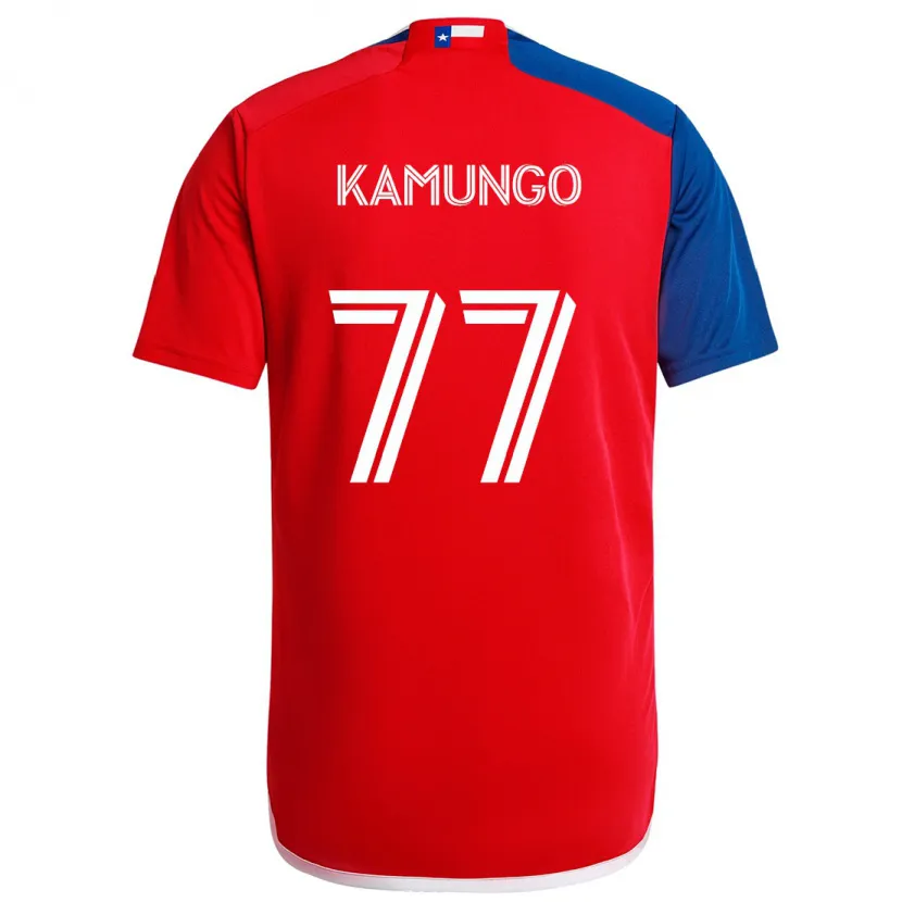 Danxen Kid Bernard Kamungo #77 Blue Red Home Jersey 2024/25 T-Shirt