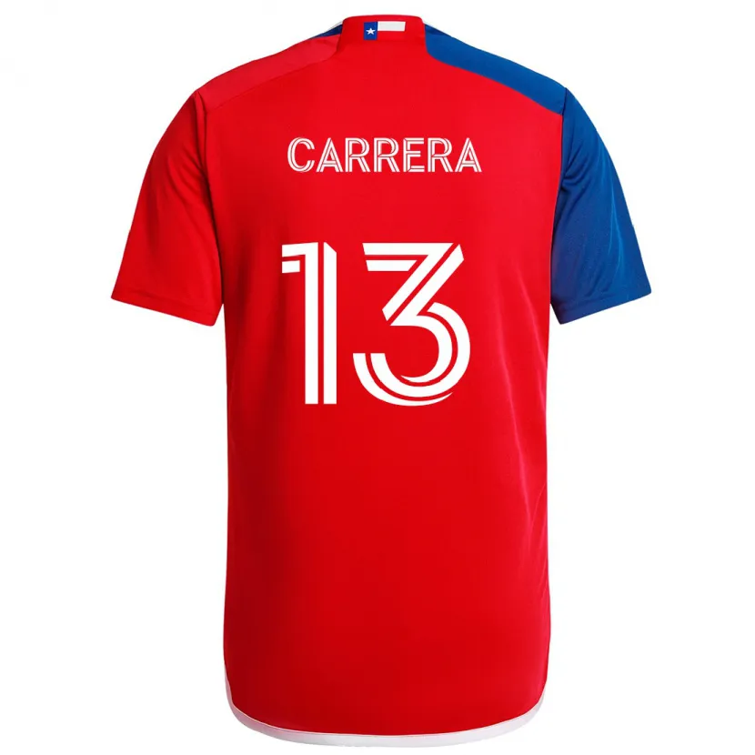 Danxen Kid Antonio Carrera #13 Blue Red Home Jersey 2024/25 T-Shirt