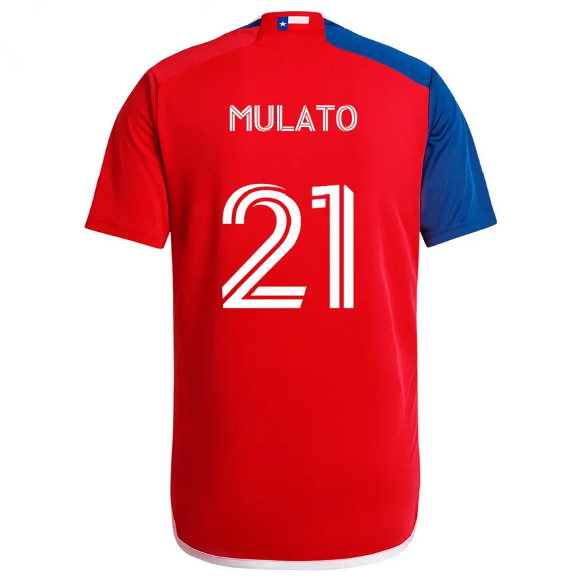 Danxen Kid José Mulato #21 Blue Red Home Jersey 2024/25 T-Shirt