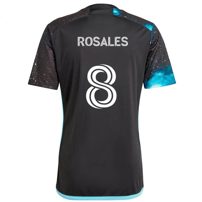 Danxen Kid Joseph Rosales #8 Black Blue Home Jersey 2024/25 T-Shirt