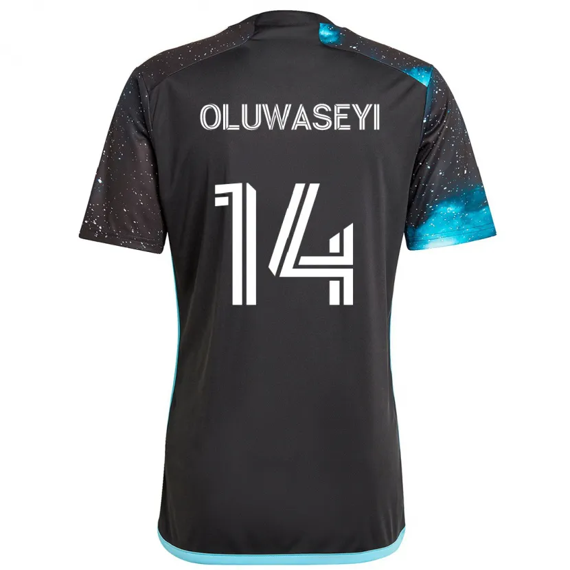 Danxen Kid Tani Oluwaseyi #14 Black Blue Home Jersey 2024/25 T-Shirt