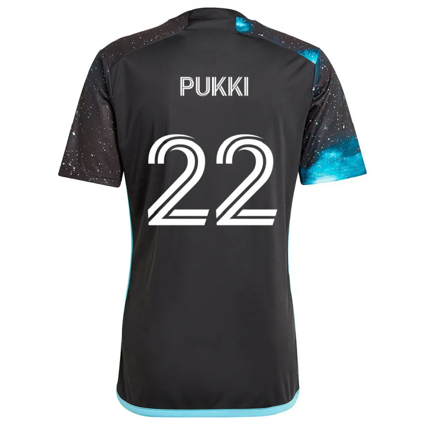 Danxen Kid Teemu Pukki #22 Black Blue Home Jersey 2024/25 T-Shirt