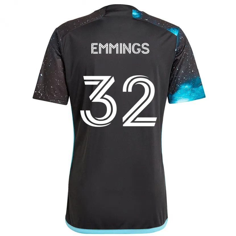 Danxen Kid Fred Emmings #32 Black Blue Home Jersey 2024/25 T-Shirt