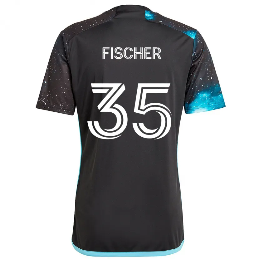 Danxen Kid Britton Fischer #35 Black Blue Home Jersey 2024/25 T-Shirt