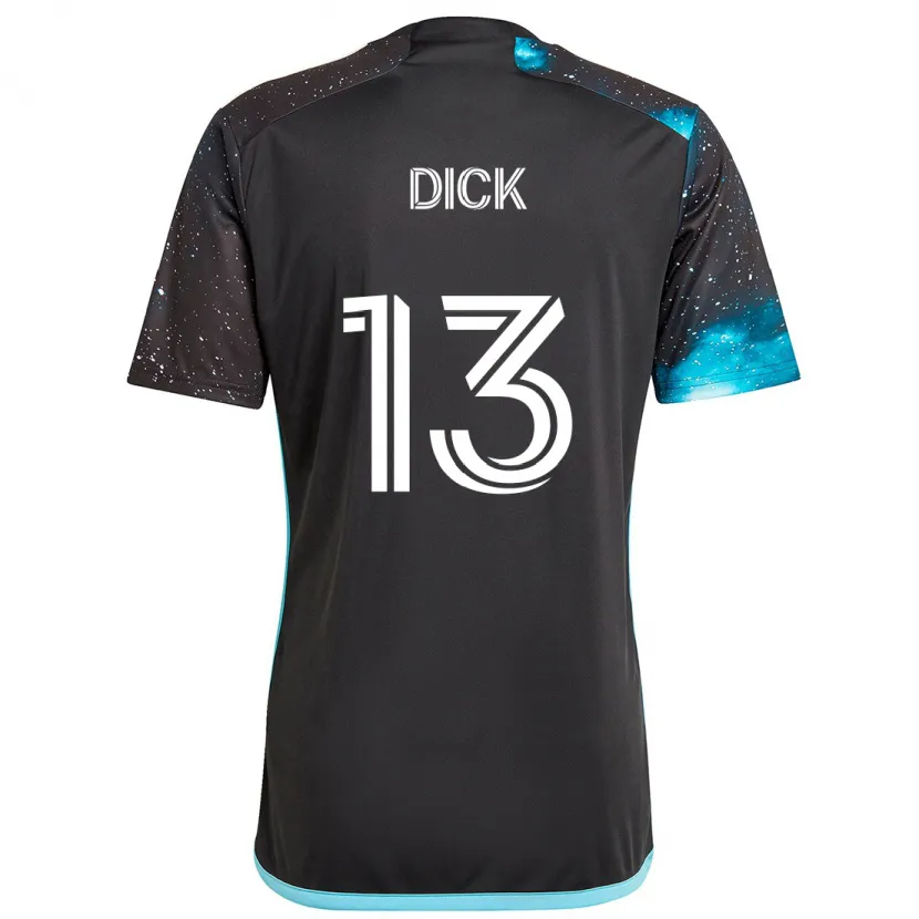 Danxen Kid Eric Dick #13 Black Blue Home Jersey 2024/25 T-Shirt