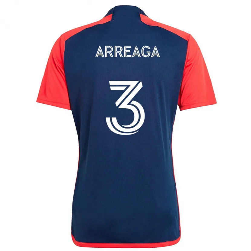 Danxen Kid Xavier Arreaga #3 Blue Red Home Jersey 2024/25 T-Shirt