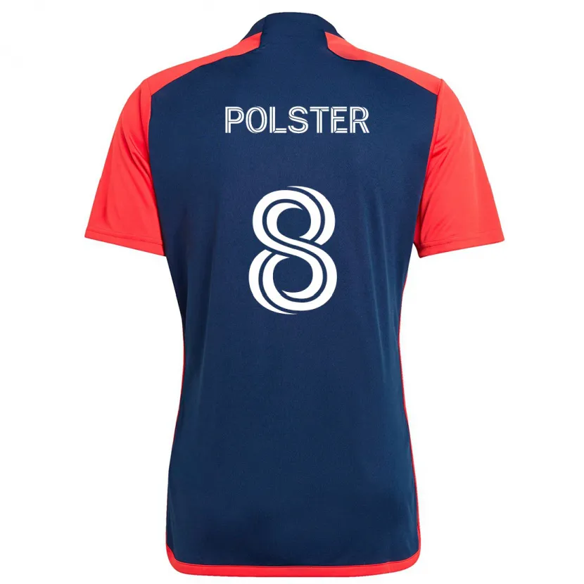 Danxen Kid Matt Polster #8 Blue Red Home Jersey 2024/25 T-Shirt