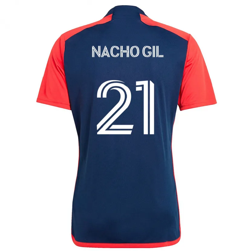 Danxen Kid Nacho Gil #21 Blue Red Home Jersey 2024/25 T-Shirt