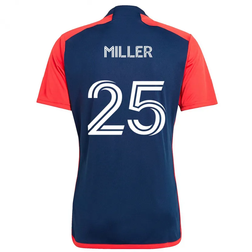 Danxen Kid Peyton Miller #25 Blue Red Home Jersey 2024/25 T-Shirt