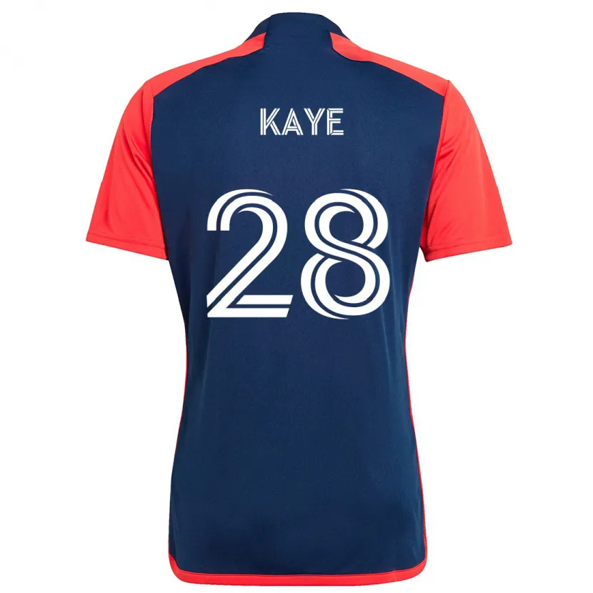 Danxen Kid Mark-Anthony Kaye #28 Blue Red Home Jersey 2024/25 T-Shirt