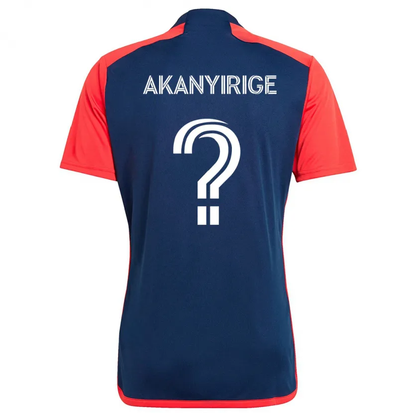 Danxen Kid Jacob Akanyirige #0 Blue Red Home Jersey 2024/25 T-Shirt