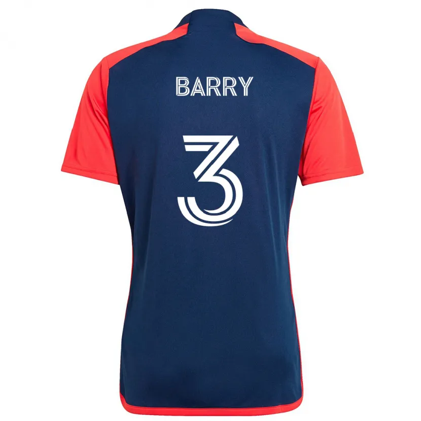 Danxen Kid Hesron Barry #3 Blue Red Home Jersey 2024/25 T-Shirt