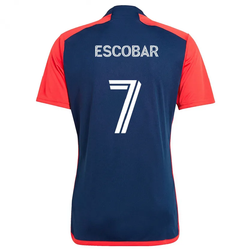 Danxen Kid Olger Escobar #7 Blue Red Home Jersey 2024/25 T-Shirt