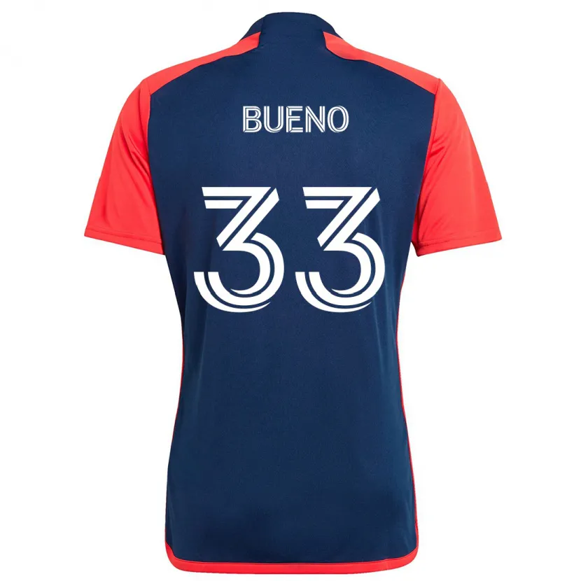 Danxen Kid Brandonn Bueno #33 Blue Red Home Jersey 2024/25 T-Shirt