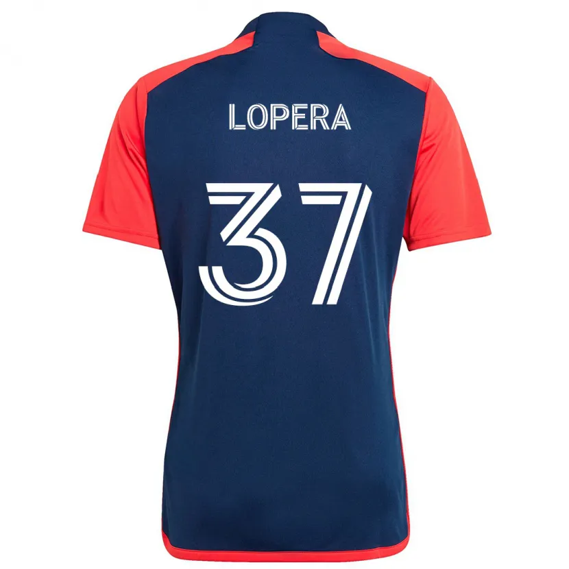 Danxen Kid Steban Lopera #37 Blue Red Home Jersey 2024/25 T-Shirt