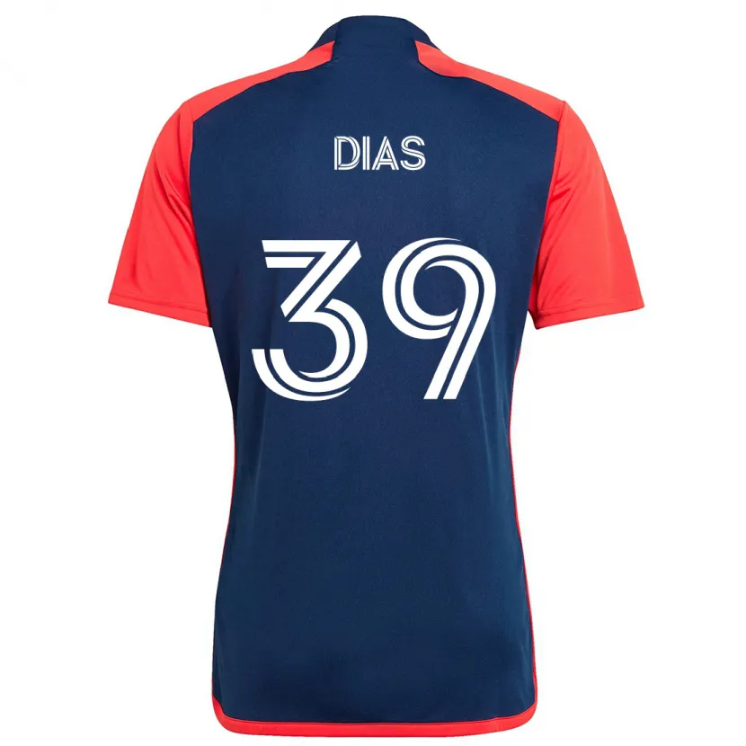 Danxen Kid Marcos Dias #39 Blue Red Home Jersey 2024/25 T-Shirt