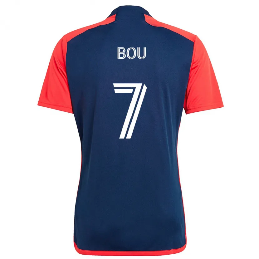 Danxen Kid Gustavo Bou #7 Blue Red Home Jersey 2024/25 T-Shirt