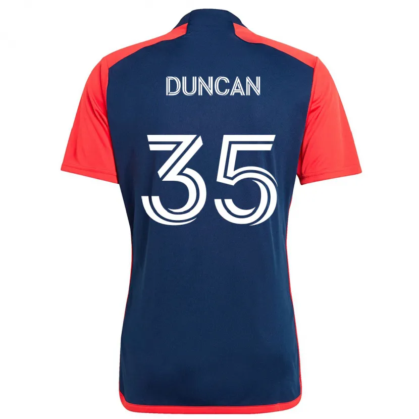 Danxen Kid Nakye Greenidge-Duncan #35 Blue Red Home Jersey 2024/25 T-Shirt