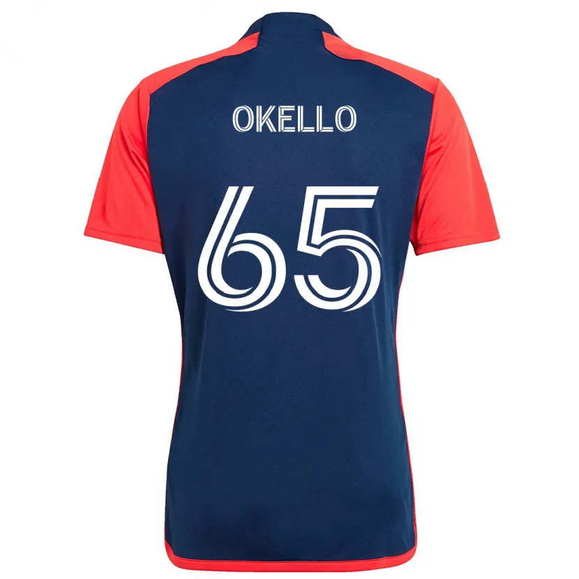 Danxen Kid Noble Okello #65 Blue Red Home Jersey 2024/25 T-Shirt