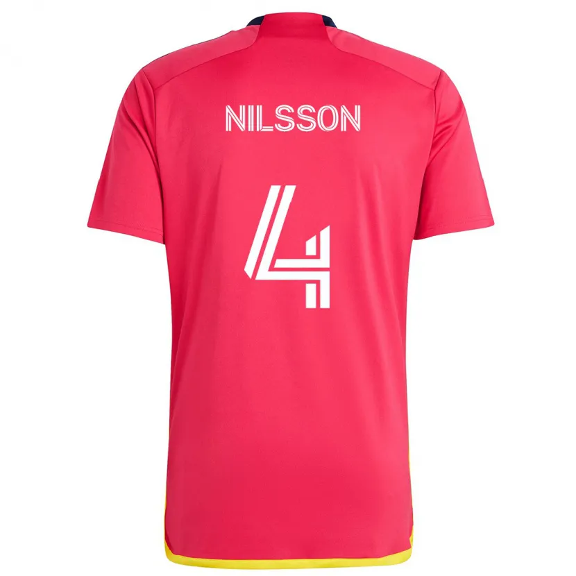 Danxen Kid Joakim Nilsson #4 Red Blue Home Jersey 2024/25 T-Shirt