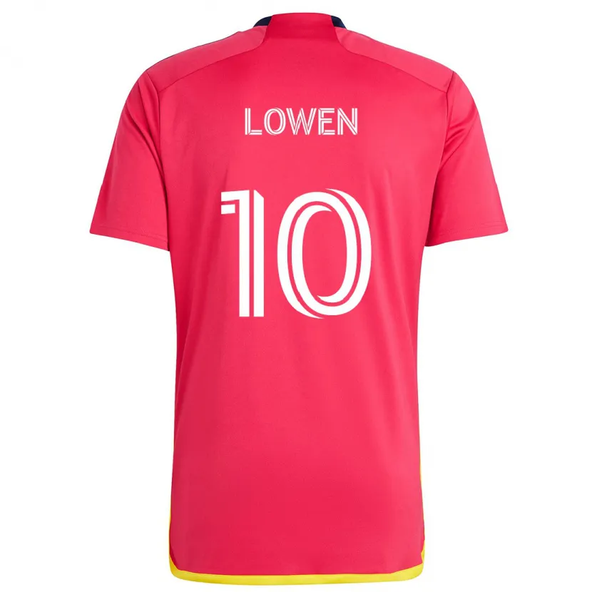 Danxen Kid Eduard Löwen #10 Red Blue Home Jersey 2024/25 T-Shirt