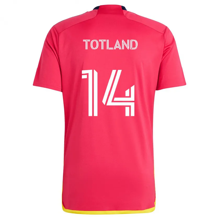 Danxen Kid Tomas Totland #14 Red Blue Home Jersey 2024/25 T-Shirt