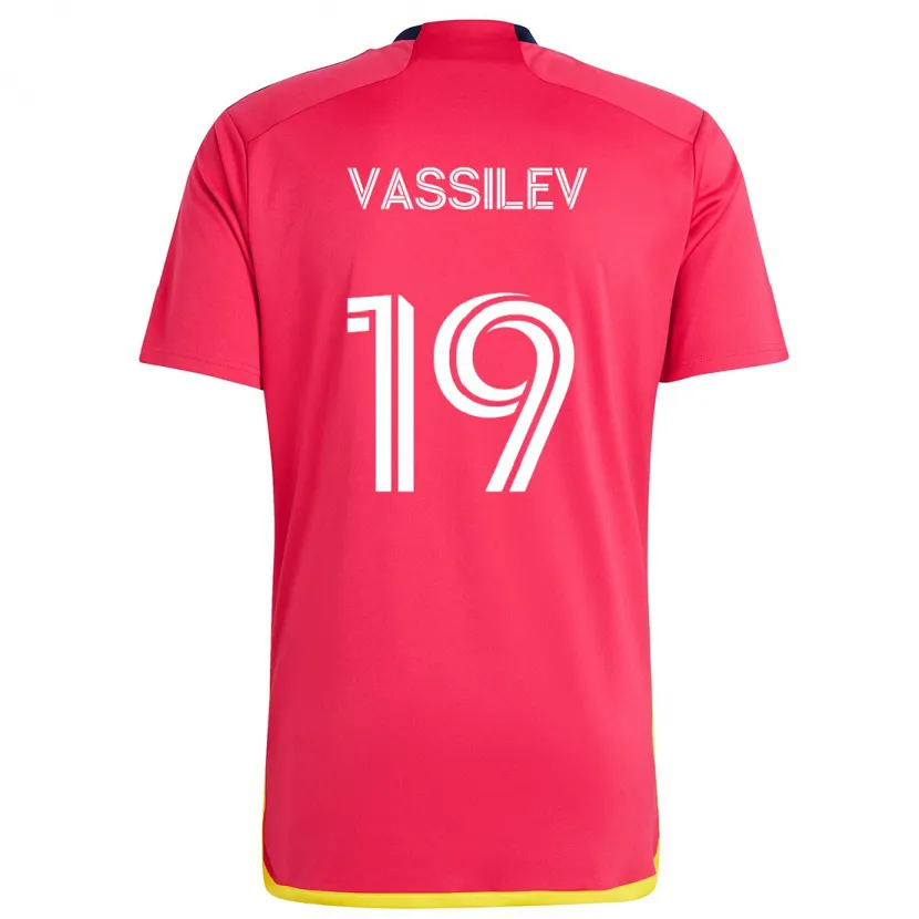 Danxen Kid Indiana Vassilev #19 Red Blue Home Jersey 2024/25 T-Shirt