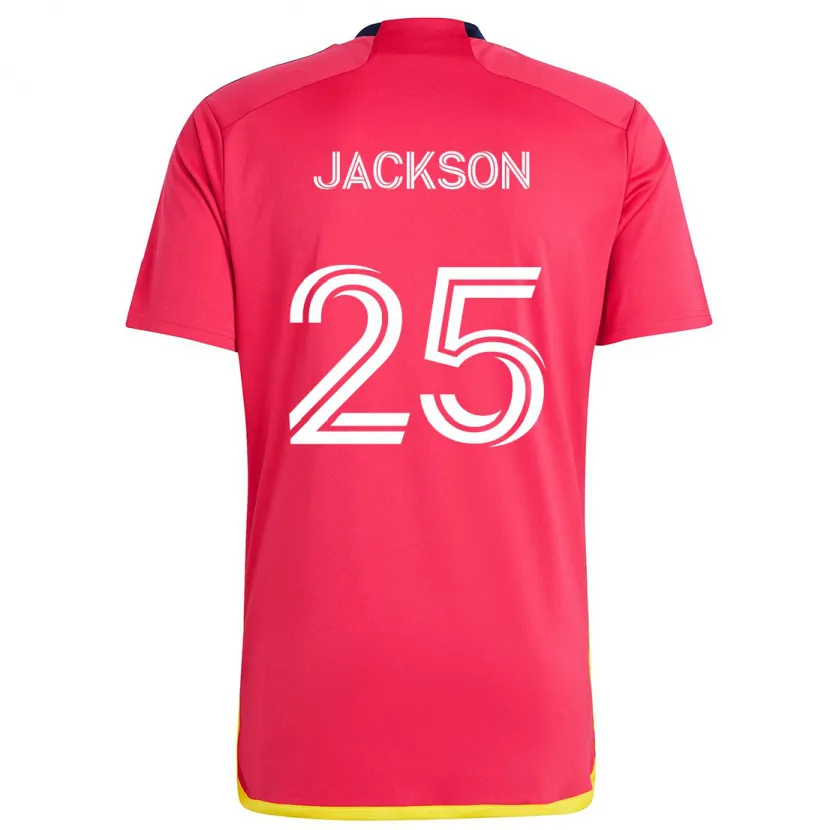 Danxen Kid Aziel Jackson #25 Red Blue Home Jersey 2024/25 T-Shirt