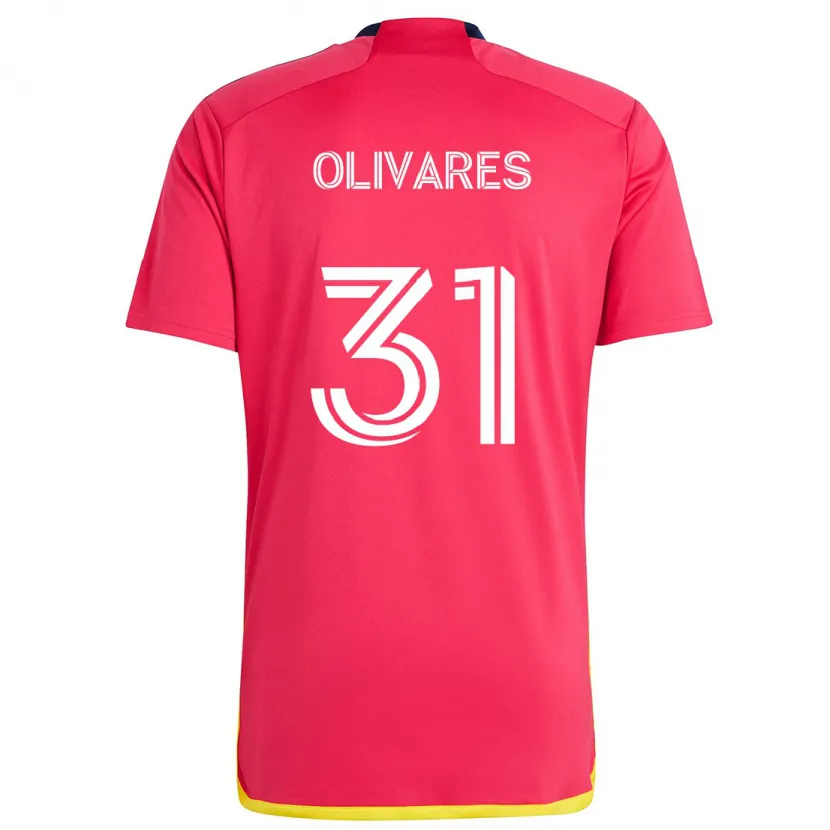 Danxen Kid Christian Olivares #31 Red Blue Home Jersey 2024/25 T-Shirt