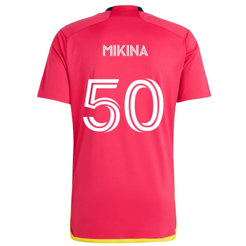 Danxen Kid Gabriel Mikina #50 Red Blue Home Jersey 2024/25 T-Shirt