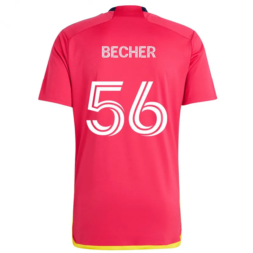 Danxen Kid Ryan Becher #56 Red Blue Home Jersey 2024/25 T-Shirt