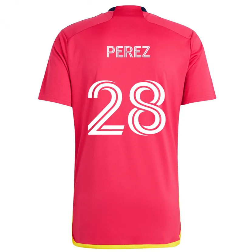 Danxen Kid Miguel Perez #28 Red Blue Home Jersey 2024/25 T-Shirt