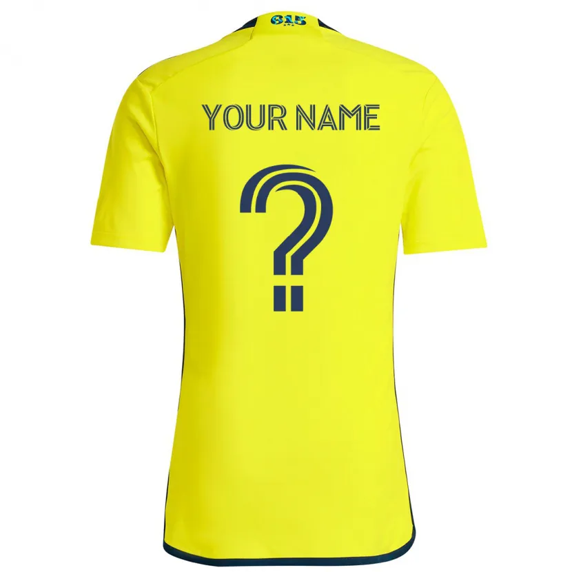 Danxen Kid Your Name #0 Yellow Blue Home Jersey 2024/25 T-Shirt