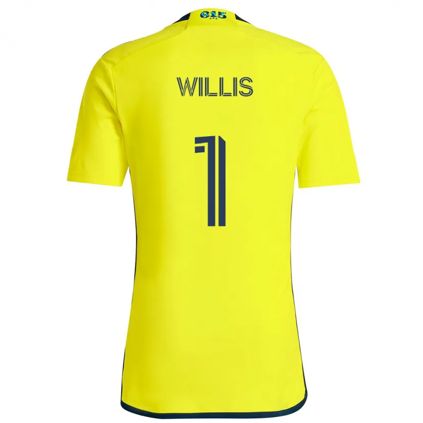 Danxen Kid Joe Willis #1 Yellow Blue Home Jersey 2024/25 T-Shirt