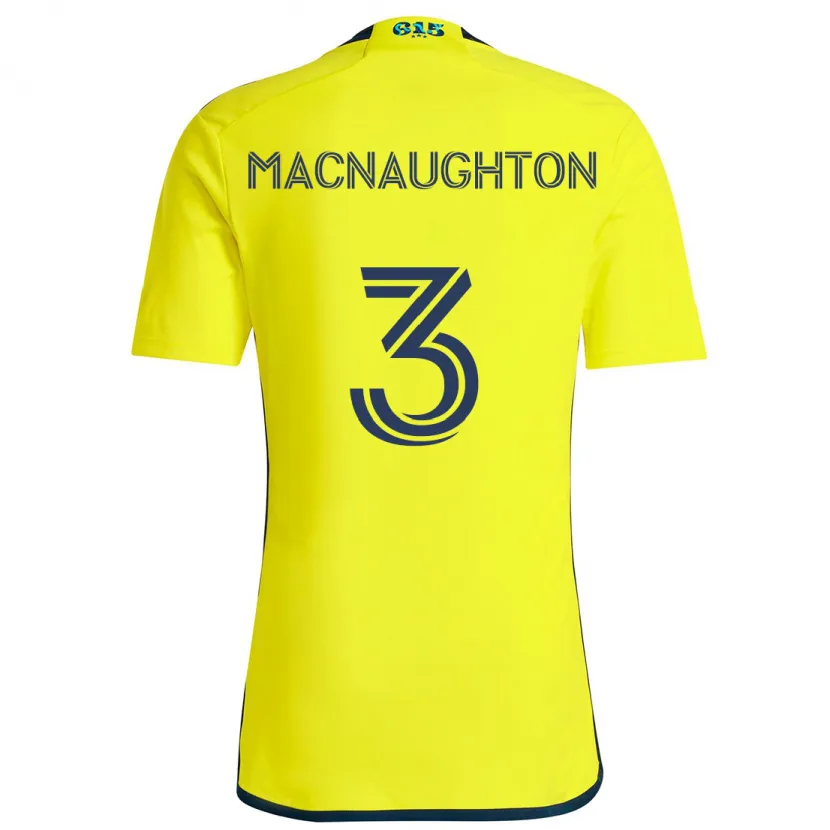 Danxen Kid Lukas Macnaughton #3 Yellow Blue Home Jersey 2024/25 T-Shirt