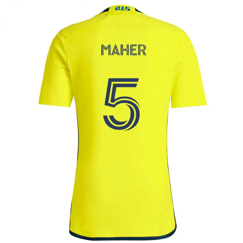 Danxen Kid Jack Maher #5 Yellow Blue Home Jersey 2024/25 T-Shirt