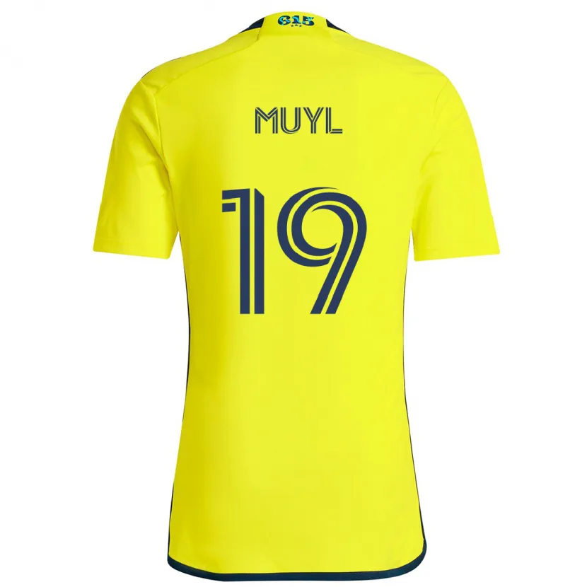 Danxen Kid Alex Muyl #19 Yellow Blue Home Jersey 2024/25 T-Shirt