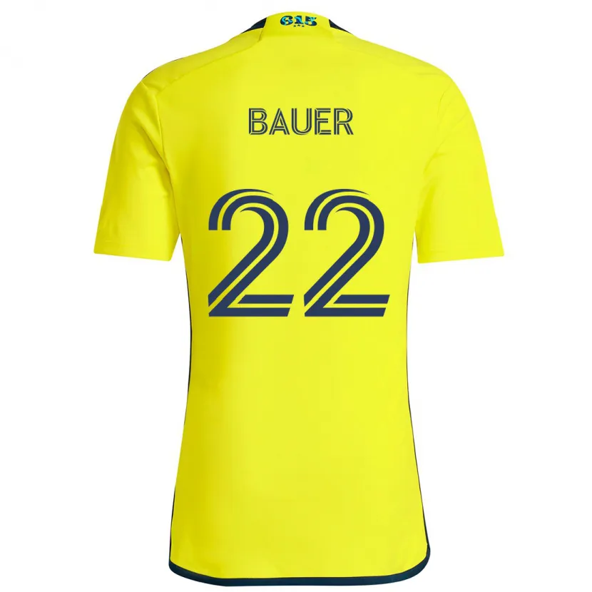 Danxen Kid Josh Bauer #22 Yellow Blue Home Jersey 2024/25 T-Shirt