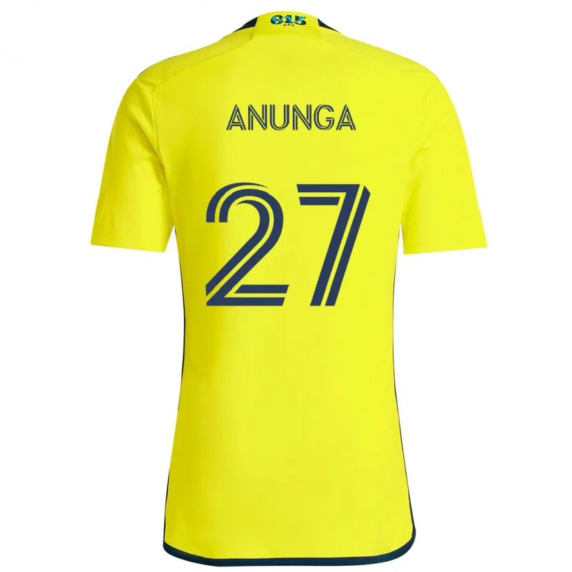 Danxen Kid Tah Anunga #27 Yellow Blue Home Jersey 2024/25 T-Shirt