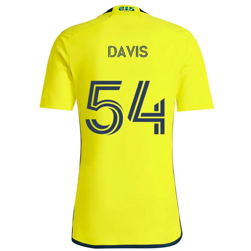 Danxen Kid Sean Davis #54 Yellow Blue Home Jersey 2024/25 T-Shirt