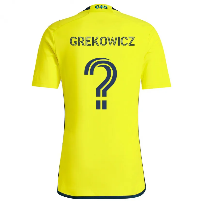 Danxen Kid Jacob Grekowicz #0 Yellow Blue Home Jersey 2024/25 T-Shirt