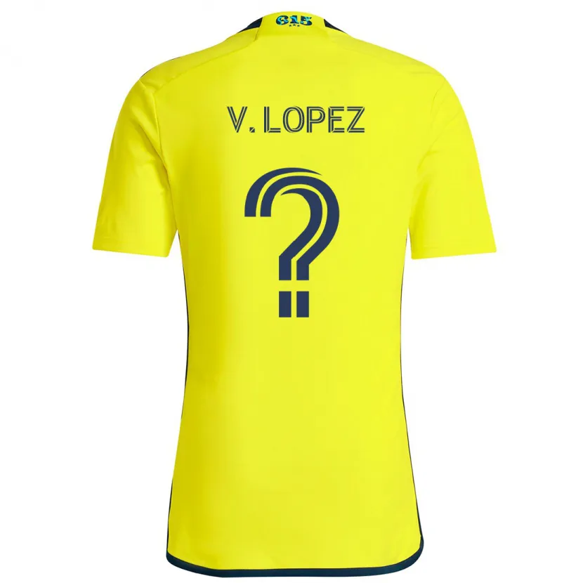 Danxen Kid Alejandro Velazquez-Lopez #0 Yellow Blue Home Jersey 2024/25 T-Shirt