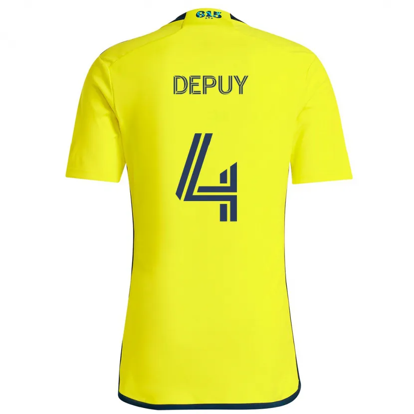 Danxen Kid Nick Depuy #4 Yellow Blue Home Jersey 2024/25 T-Shirt